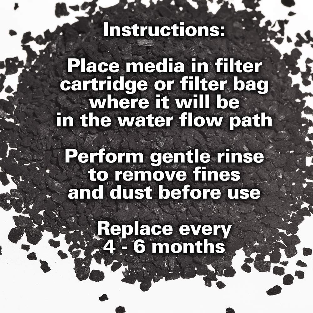 – Premium Catalytic Activated Carbon – 454G (1Lb), Chlorine, Chloramine and Hydrogen Sulfide Removal for Tap Water, Reverse Osmosis Filtration Systems and Aquariums