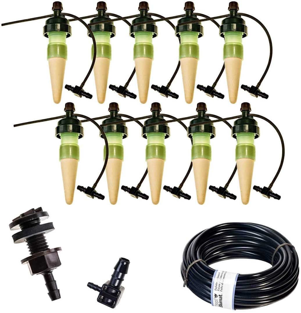 Watering System Stakes 10 Plant Starter Drip Irrigation | Great for Houseplants and Garden