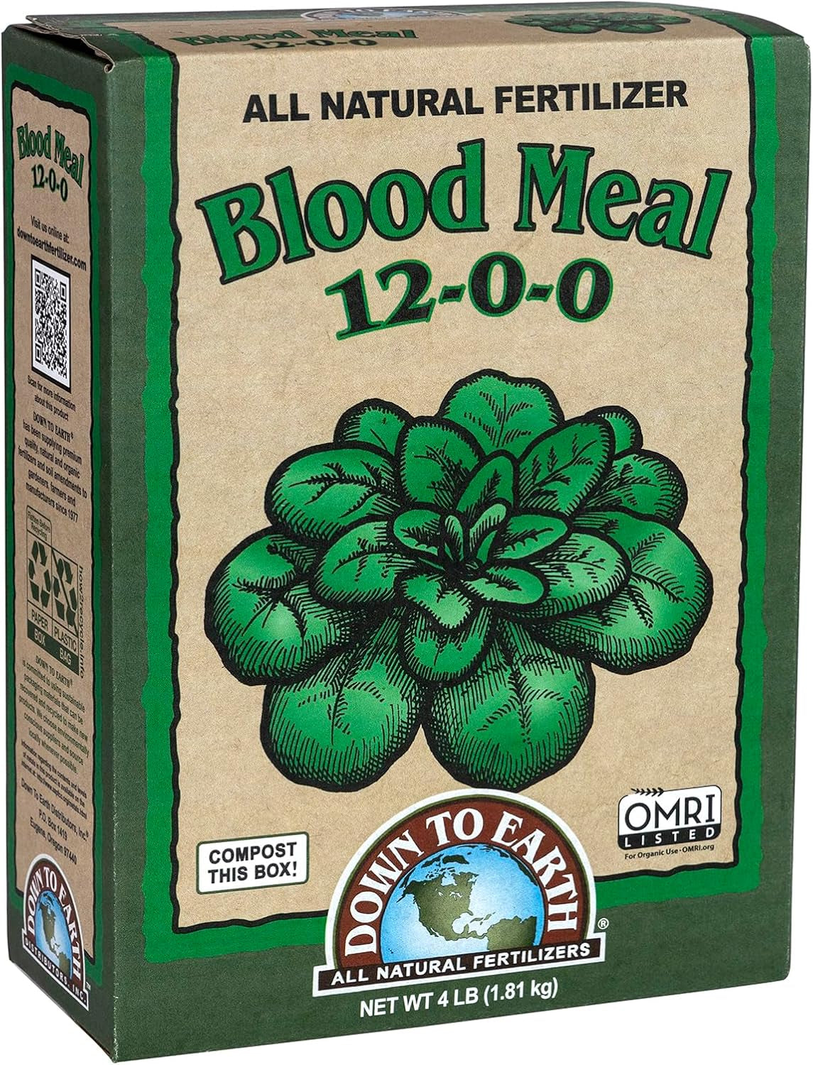 Blood Meal Fertilizer Mix 12-0-0, 5 Lb