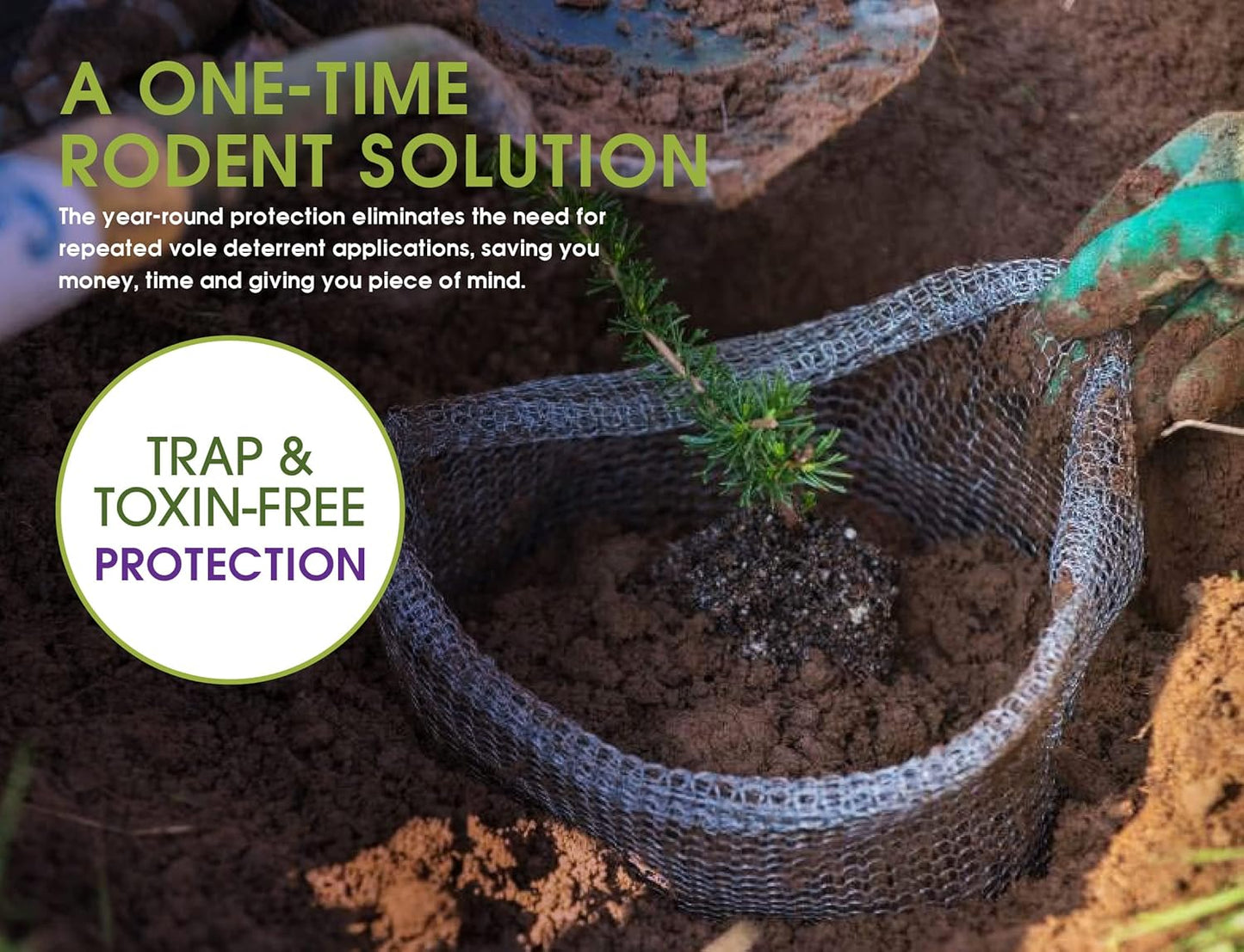 Plant Baskets – Gopher and Vole Baskets, 2-3 Gallon, Pack of 4 – Protect Plants, Trees, Flowers and Bulbs from Voles, Gophers and Moles – a One Time Solution, No Repellent Needed
