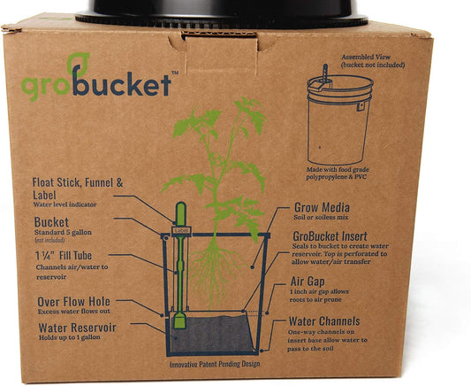 Garden Kit (10PK) Self-Watering Sub-Irrigated Planter Insert. Turn Any Bucket into a Self-Watering Container Garden. Create an Indoor or Outdoor, Space Saving and Portable Garden in Minutes.