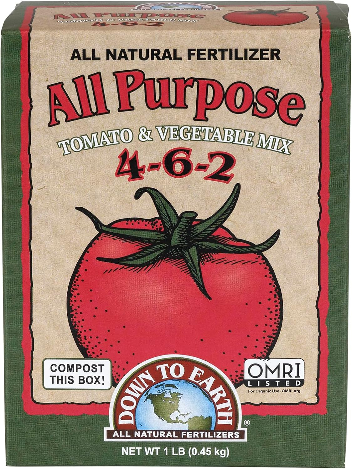 Organic All Purpose Fertilizer Mix 4-6-2, 50 Lb