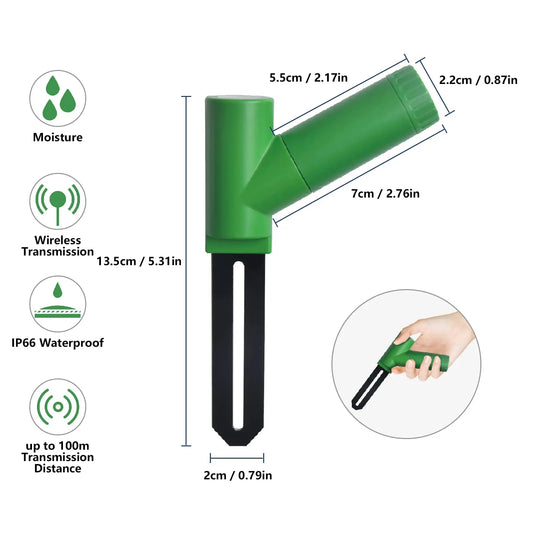 WH51 Soil Moisture Meter, Soil Tester, 16-Channel Garden Plant Water Monitor Tester - Sensor Only, Can'T Be Used Alone