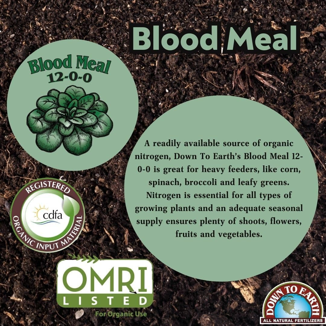 Blood Meal Fertilizer Mix 12-0-0, 5 Lb