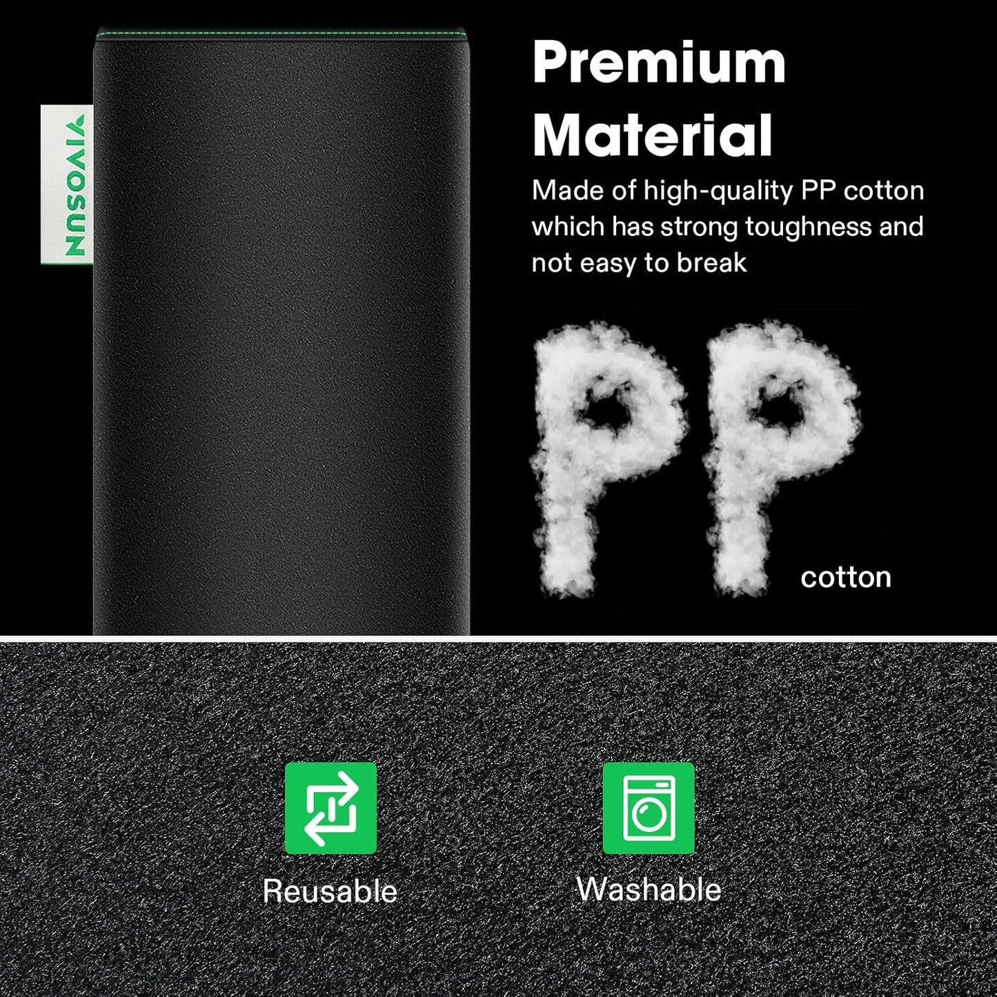 4 Inch Prefilter for 4" Carbon Filter, Black, 9.84" Long