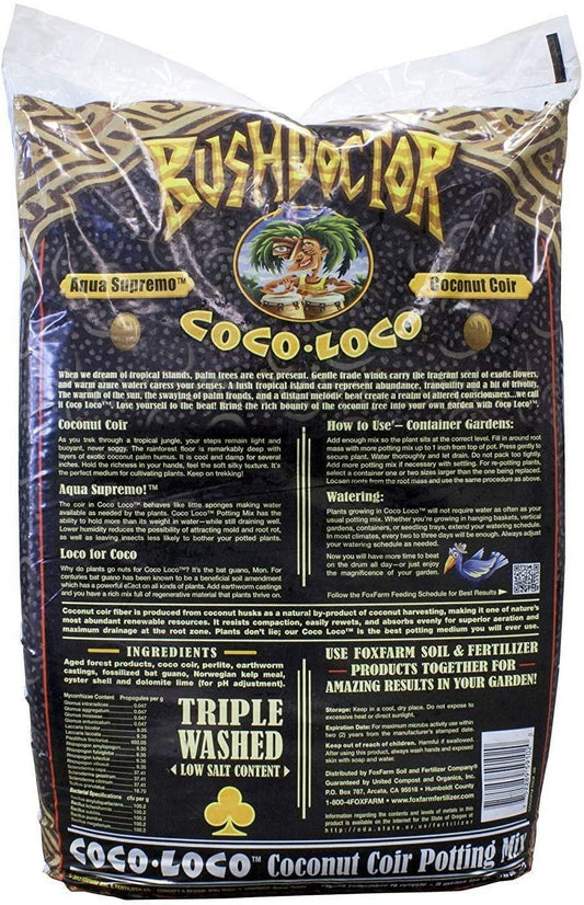 Coco Loco Coconut Coir Potting Mix Soil, 2 Cu Ft