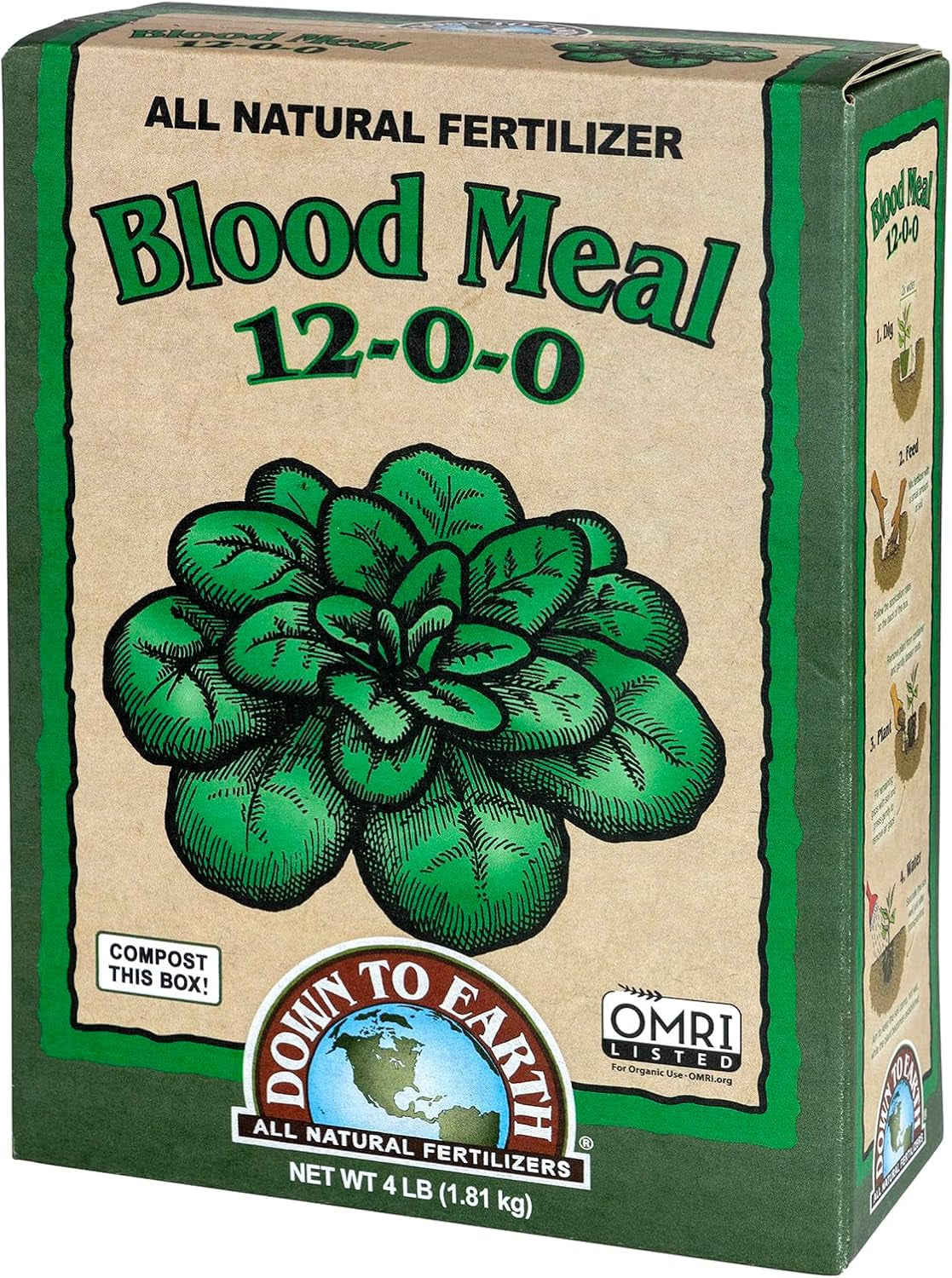 Blood Meal Fertilizer Mix 12-0-0, 5 Lb