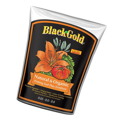 Sungro SUGRBG2  Natural & Organic Potting Soil W/ Fertilizer, 2 Cu Ft