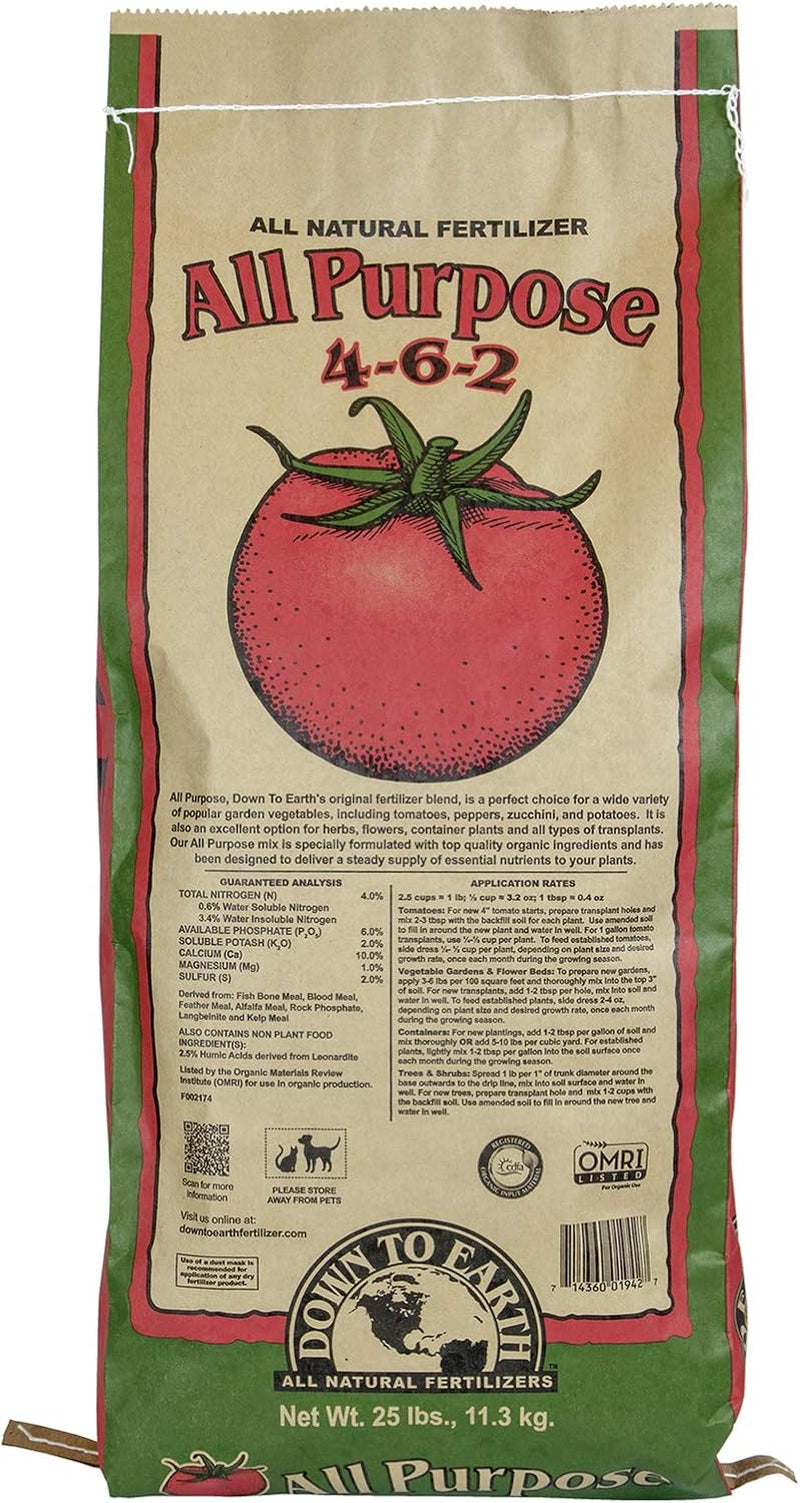 Organic All Purpose Fertilizer Mix 4-6-2, 50 Lb
