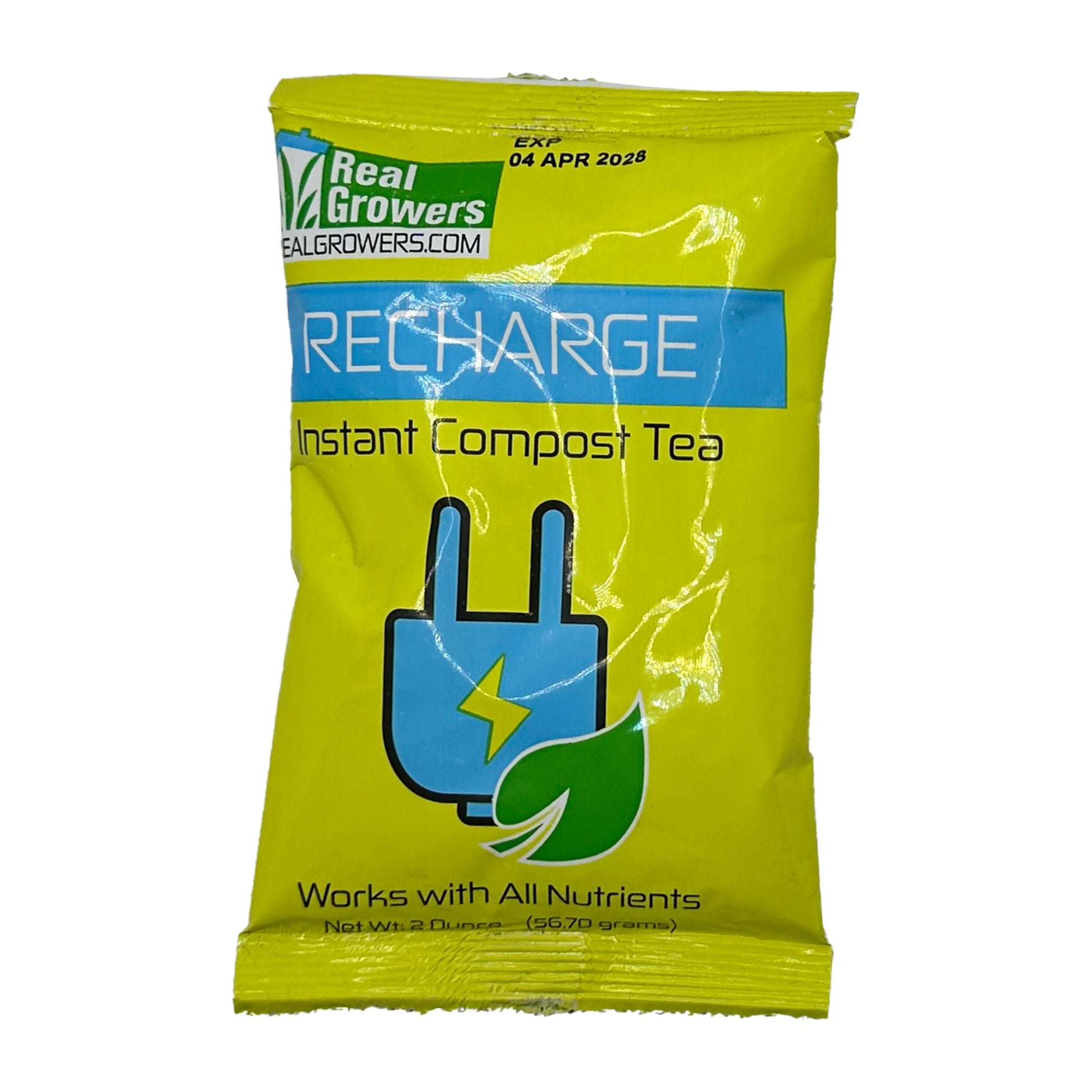 Recharge - Mycorrhizae Instant Compost Tea/Soil Microbes for Plant Growth - 2Oz