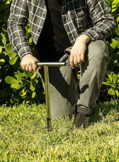 21" Soil Sampler Probe Stainless Steel Tubular T-Style Handle
