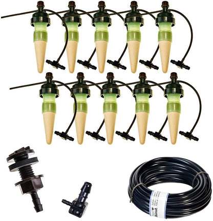 Watering System Stakes 10 Plant Starter Drip Irrigation | Great for Houseplants and Garden