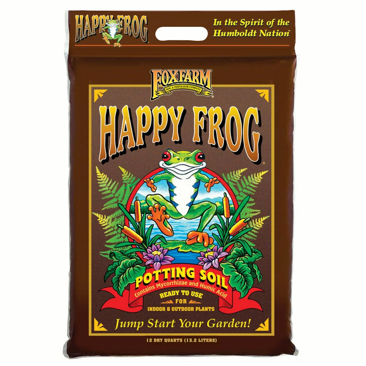 Happy Frog Nutrient Rapid Growth Garden Potting Soil, 12 Quart (3 Pack)