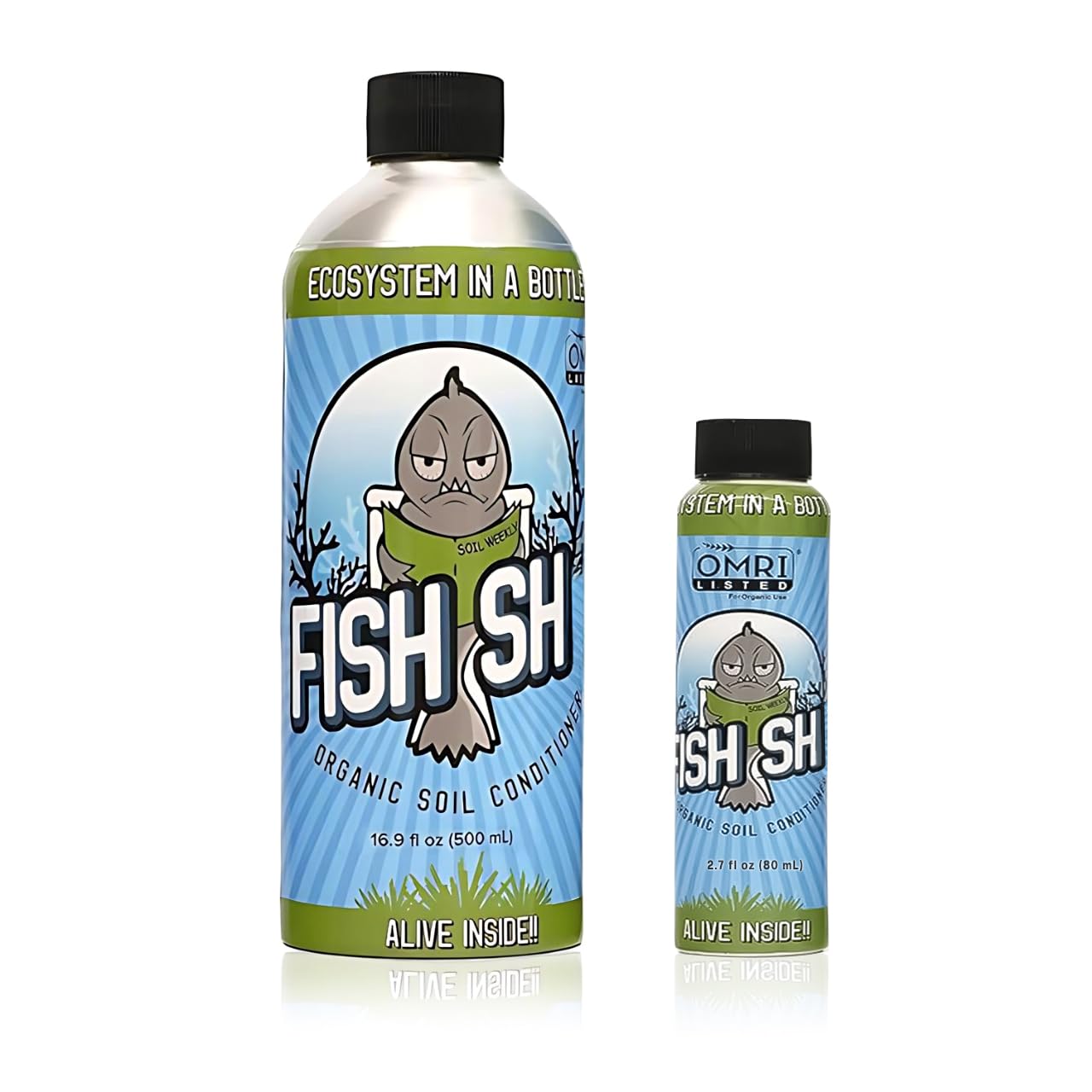 Fish Head Farms Organic Soil Conditioner for Yield and Flavor Enhancement. Improves Fertilizer Efficiency. Useful in Both Garden Soil and Hydroponics Applications - 500 Milliliter with 80 Milliliter