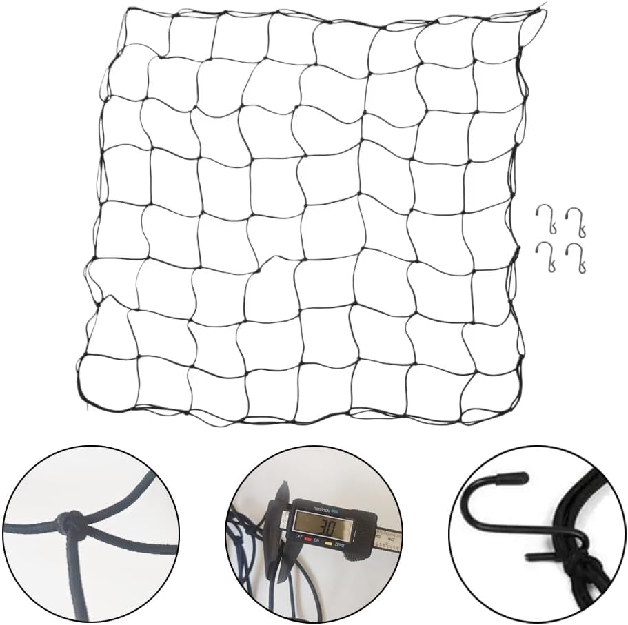 2 Pack Scrog Net 4X4 FT Trellis Net for Grow Tent Elastic Net with 8 Hooks for Indoor Plant Growing Tents Garden Plant Climbing Plants Support Each Mesh 64 Cell
