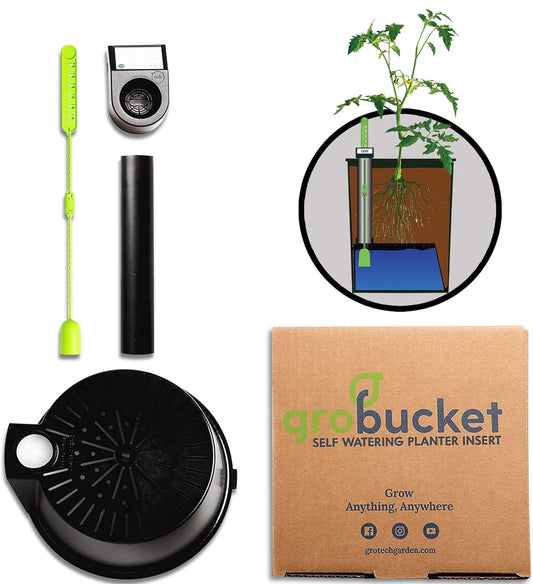 Garden Kit (3PK) Self-Watering Sub-Irrigated Planter Insert. Turn Any Bucket into a Self-Watering Container Garden. Create an Indoor or Outdoor, Space Saving and Portable Garden in Minutes.