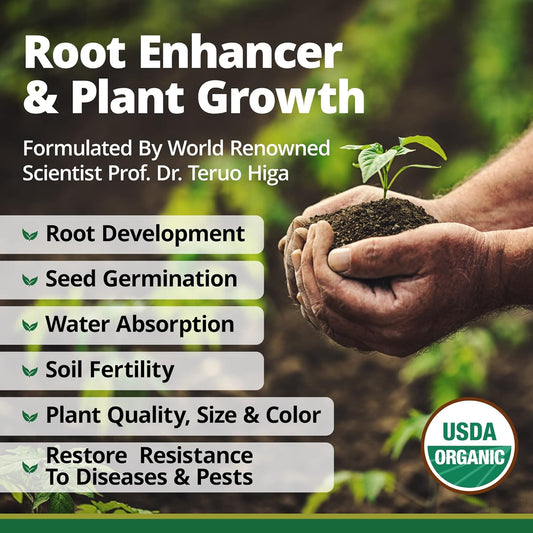 EM-1 Microbial Inoculant & EM Premium Bokashi Bran Bundle, Enhance Soil Health, Boost Plant Growth, Speed up Composting, Improve Root Strength, Control Odors, & Support Organic Gardening