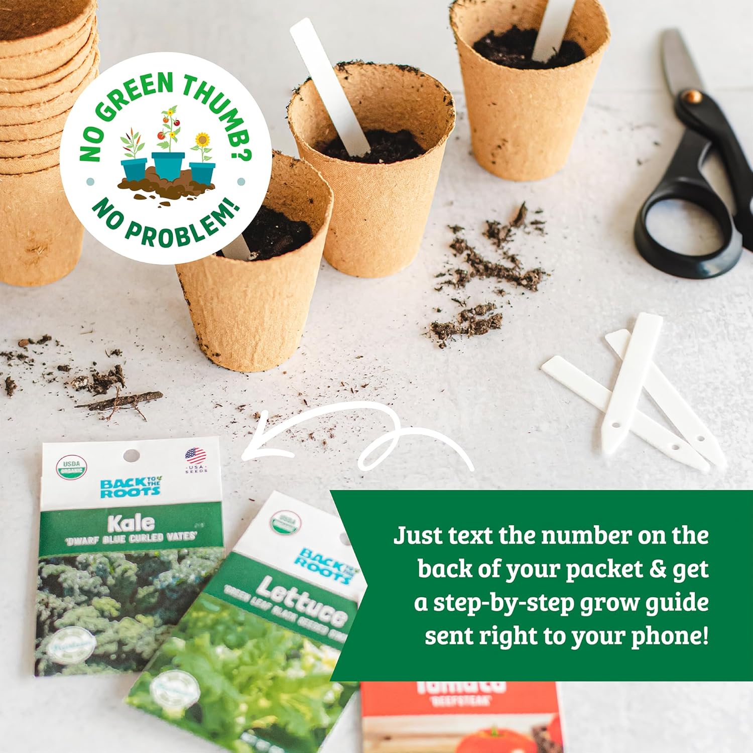 Heirloom Organic, Non-Gmo & USA Grown Seeds, 30Ct Herb, Fruit, and Veggies, Assortment May Vary, Guaranteed to Grow