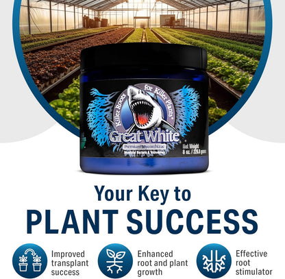 Mycorrhizal Fungi 4 Oz, Beneficial Bacteria for Plant Growth, Root Stimulator, Concentrated 3-In-1 Formula by