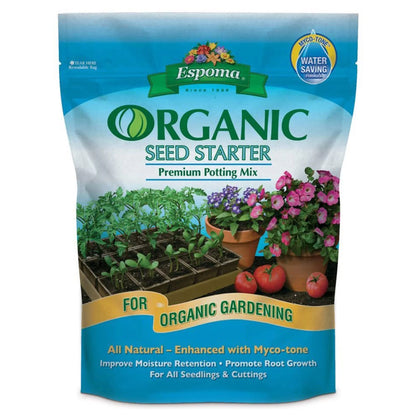 Organic Seed Starter & Root Growth Premium Potting Mix, 16 Quarts