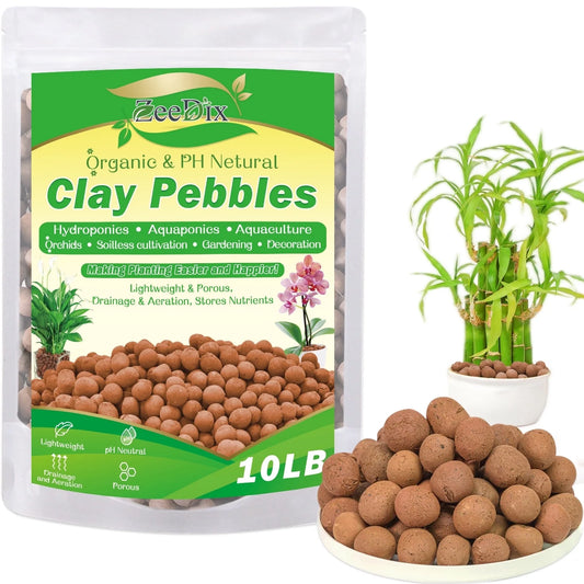 clay Pebbles Soil Additive, Reddish-Brown, 10 Lbs