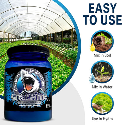 Mycorrhizal Fungi 4 Oz, Beneficial Bacteria for Plant Growth, Root Stimulator, Concentrated 3-In-1 Formula by