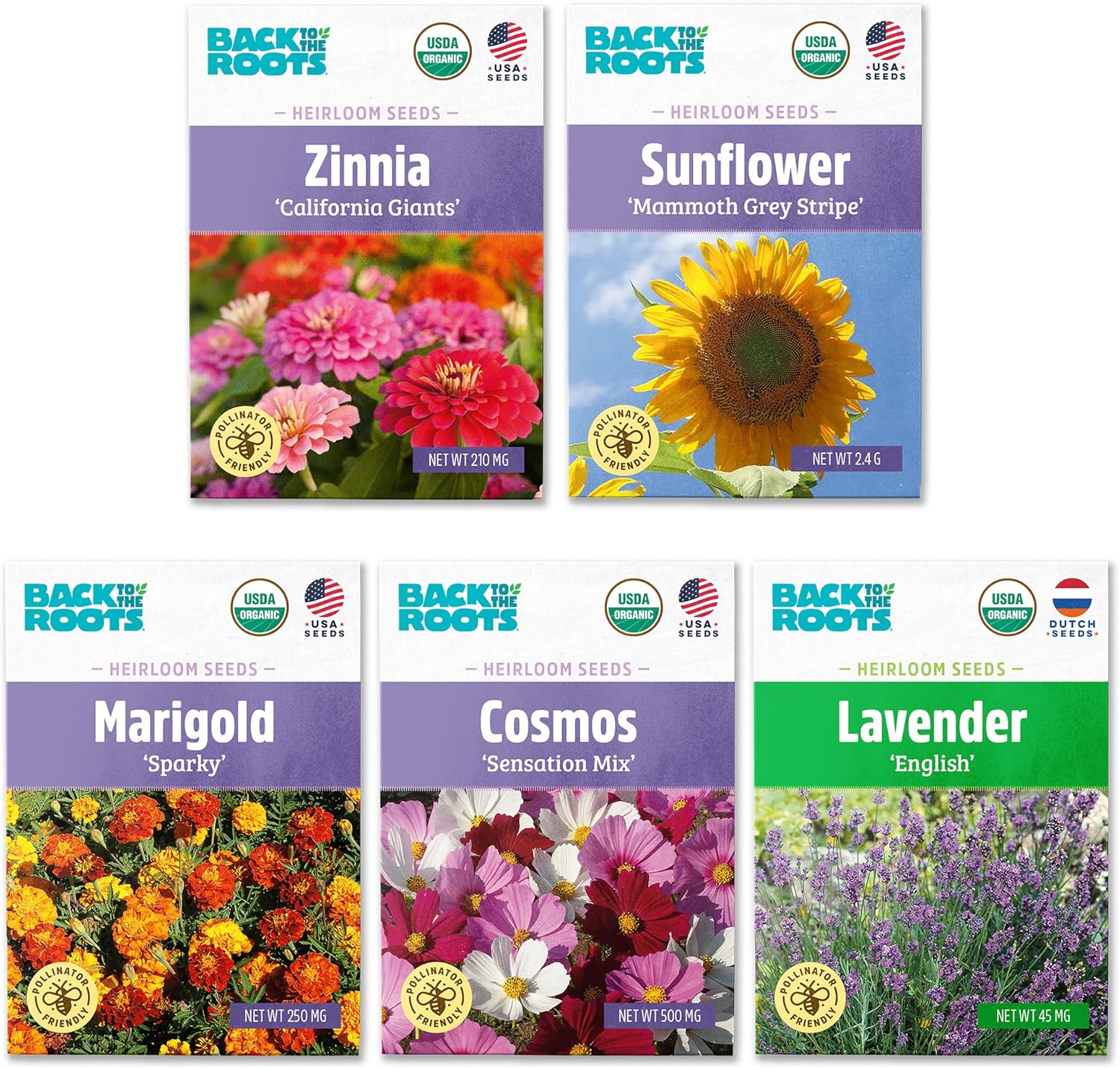 Heirloom Organic, Non-Gmo & USA Grown Seeds, 30Ct Herb, Fruit, and Veggies, Assortment May Vary, Guaranteed to Grow