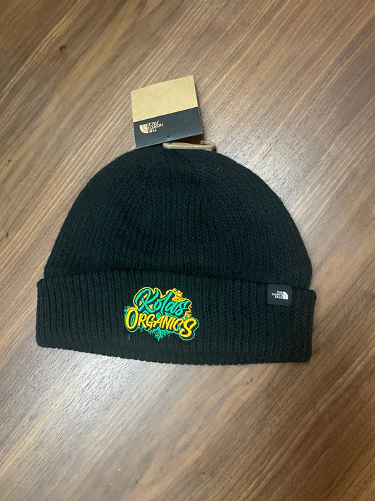 The North Face Embroidered circular rib beanie