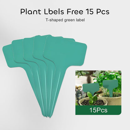 120 Cells Peat Pots Seed Starter Trays 12 Packs Biodegradable Seedling Pots Germination Trays Organic Plant Starter Kit with 15 Pcs Plant Labels
