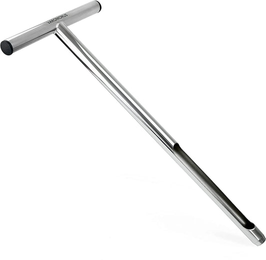 21" Soil Sampler Probe Stainless Steel Tubular T-Style Handle