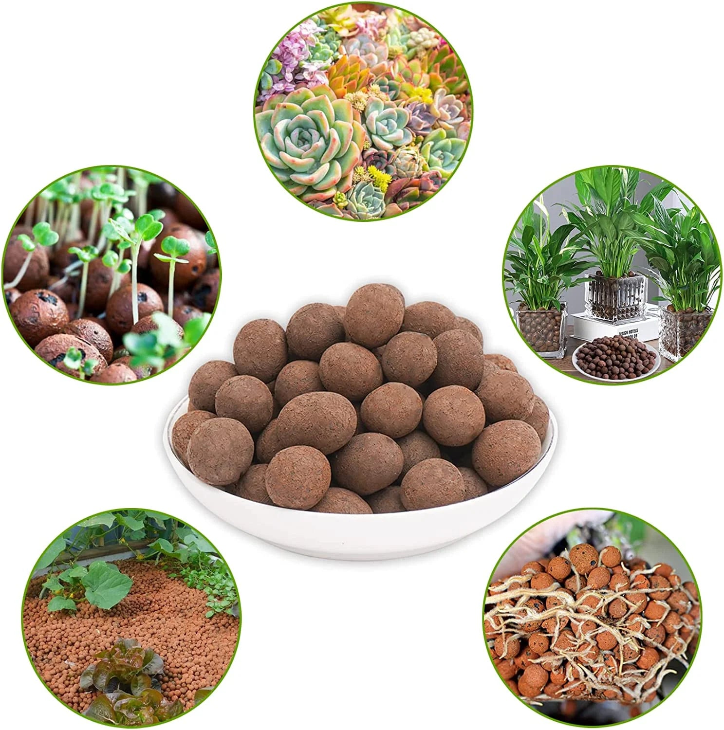 clay Pebbles Soil Additive, Reddish-Brown, 10 Lbs