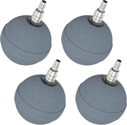 Aquarium Air Stone Ball 2 Inch, Airstones for Aquarium Fish Tank Bucket Hydroponics Pond and DWC Reservoir, 4 Pack