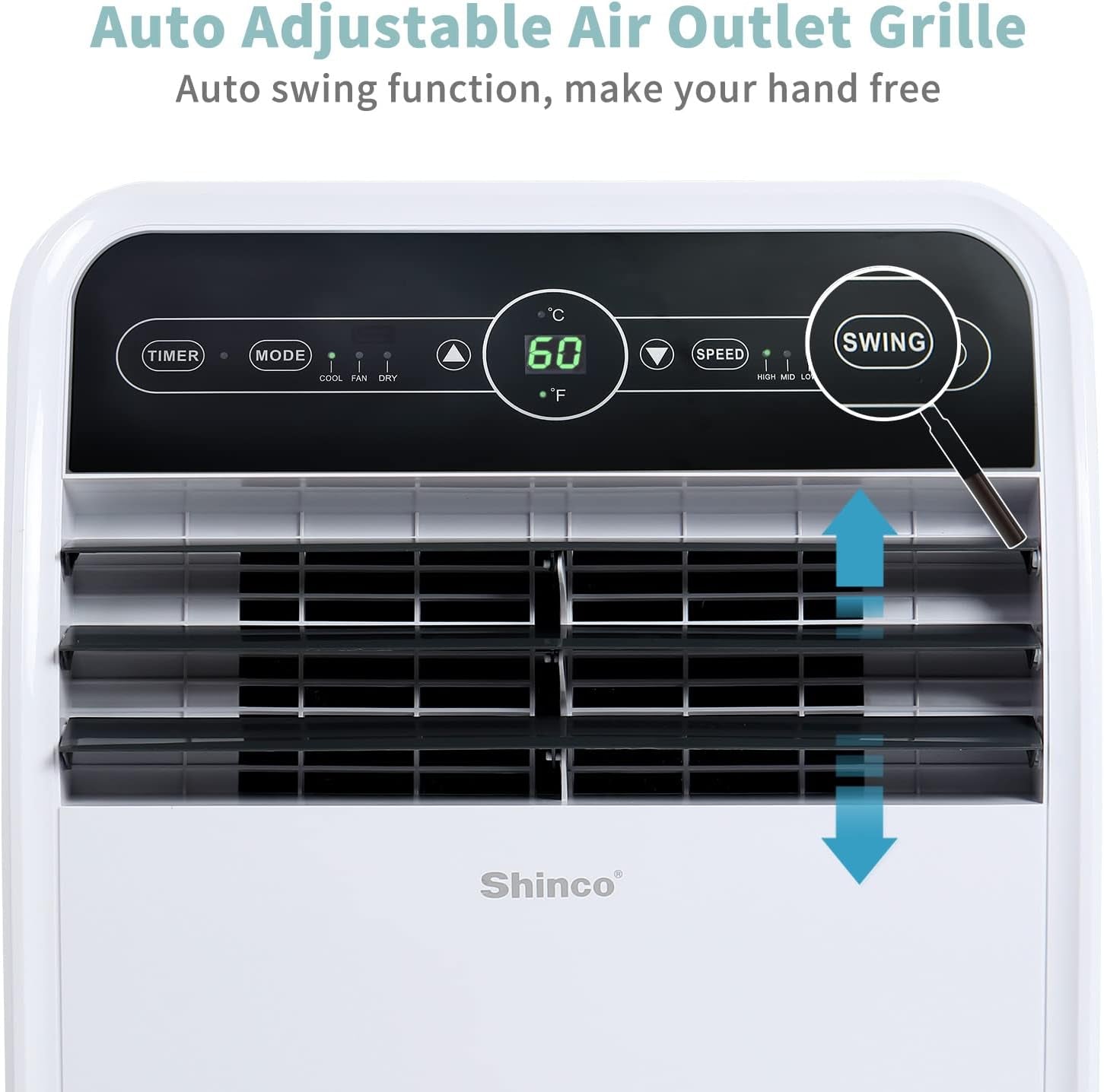 12,000 BTU Portable Air Conditioner, Portable AC Unit with Built-In Cool, Dehumidifier&Fan Modes for Room up to 400 Sq.Ft, with Remote Control, 24 Hour Timer, Installation Kit